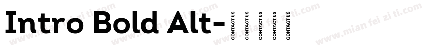 Intro Bold Alt字体转换